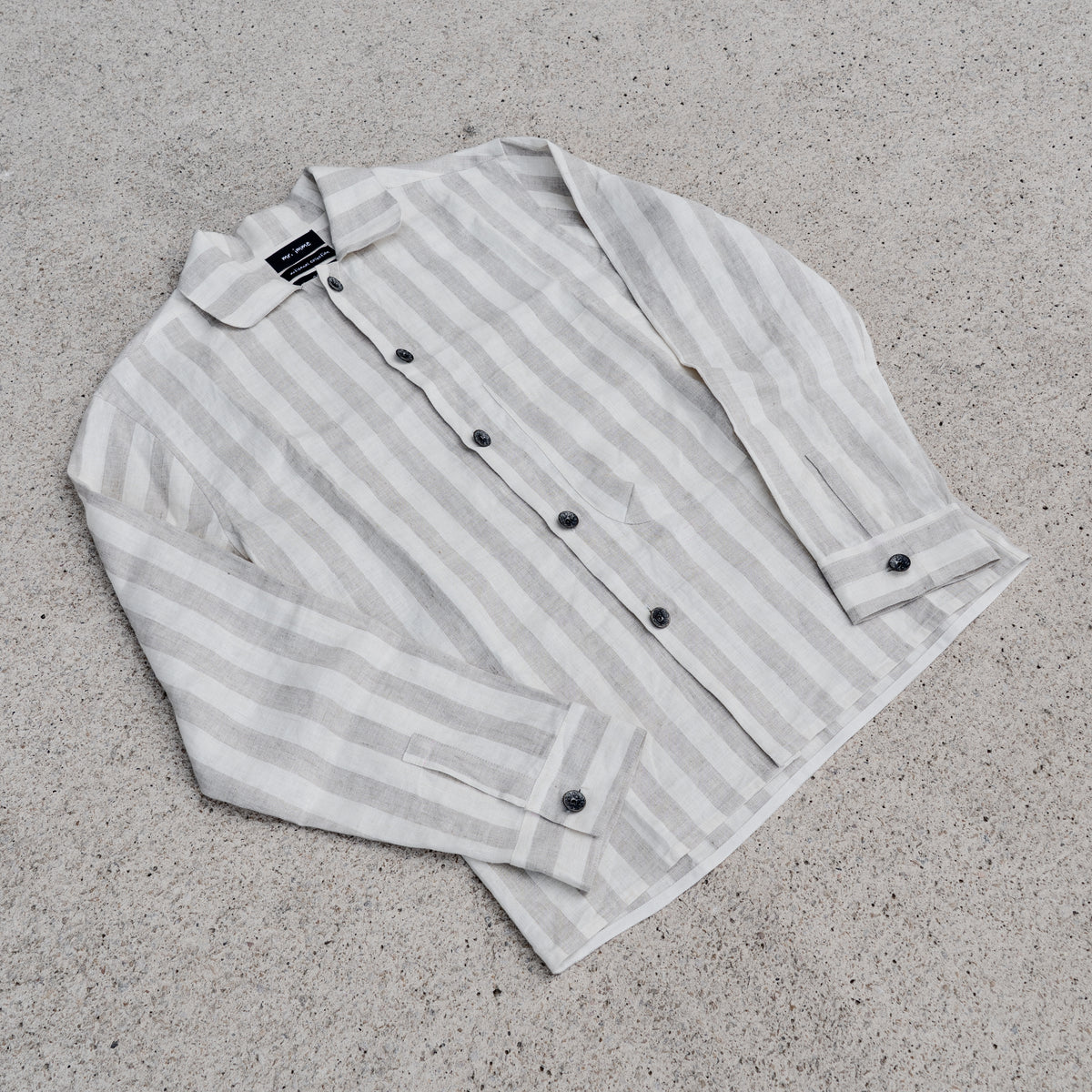 Artisanal Stripes Workwear Overshirt