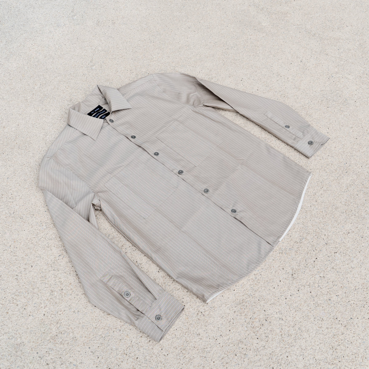 Artisanal Stripes Military Shirt